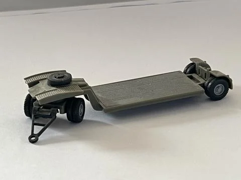 Miniature model of a cranked flow-loader Stockfoto's