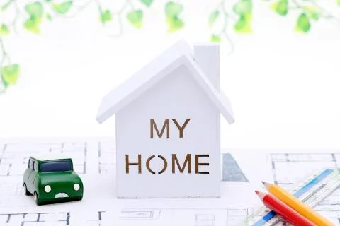 Miniature model of house Stock Photos