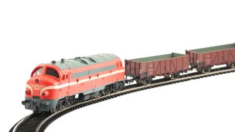 Miniature model of the train Stock Photos