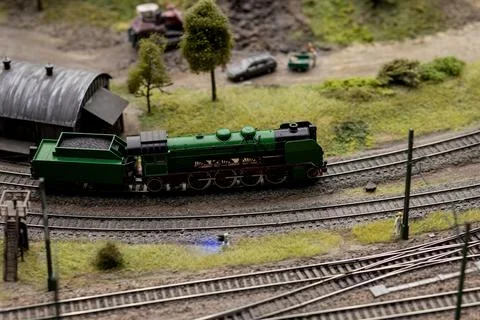 Miniature model train Stock Photos