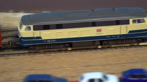 Miniature railway model. 库存影片 102297749