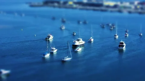 Miniature Regatta Stock Footage 53899223