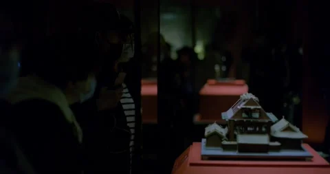 Miniature scaled building Stock Footage 143438800