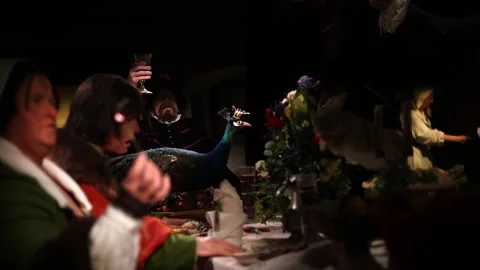 Miniature staged scenes inside 4K ultra HD. Stock Footage 321152039