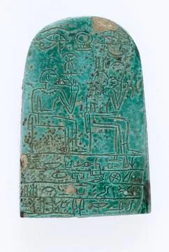 Miniature Stela of Ahmose ca. 16001500 B.C. Second Intermediate PeriodNew K.. Stock Photos