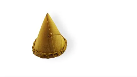 Miniature triangular asian field worker hat (caping) Stock Photos