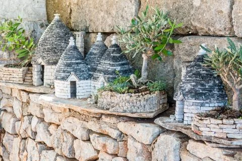 Miniature trulli Stock Photos