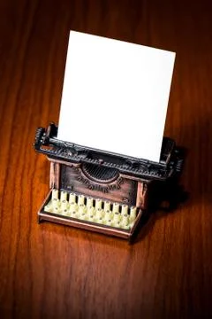 A miniature typewriter Foto stock