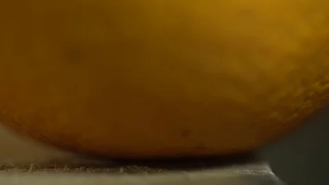 Miniature workers work on orange peel 스톡 동영상 127169253