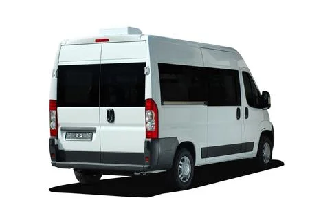 Minibus back view Stock Photos