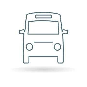 Minibus icon Stock Illustration