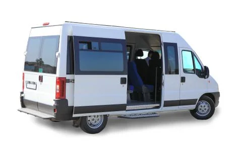 Minibus isolated Stock Photos