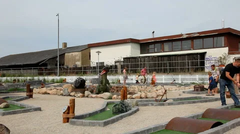 Minigolf course in Hundested Stock-Footage 40687189
