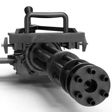 3D Model: Minigun ~ Buy Now #91393097 | Pond5