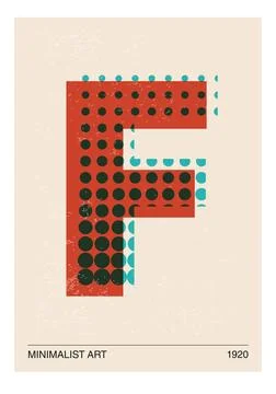 Minimal 20s geometric design poster 스톡 일러스트