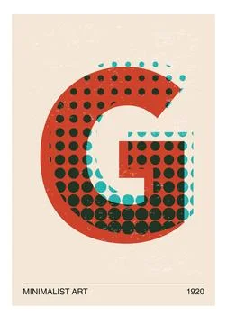 Minimal 20s geometric design poster 스톡 일러스트
