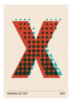 Minimal 20s geometric design poster 스톡 일러스트