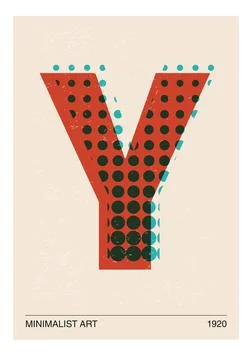 Minimal 20s geometric design poster 스톡 일러스트