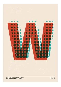 Minimal 20s geometric design poster 스톡 일러스트