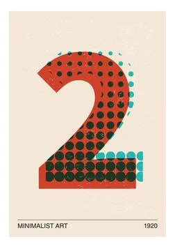 Minimal 20s geometric design poster 스톡 일러스트