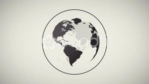 After Effects Minimal 3d Earth Spin Business Logo Reveal