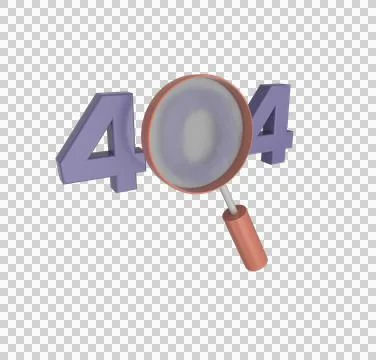 Minimal 3d Illustration 404 error page not found System updates, system maint Stockillustratie