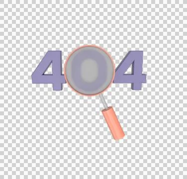 Minimal 3d Illustration 404 error page not found System updates, system maint Illustrazione stock