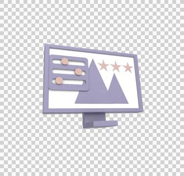 Minimal 3d Illustration Web UI-UX design, web development concept. Web design Stock Illustration