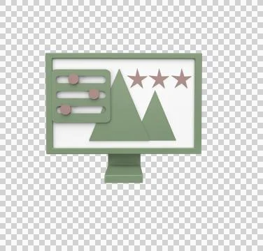 Minimal 3d Illustration Web UI-UX design, web development concept. Web design Stock Illustration