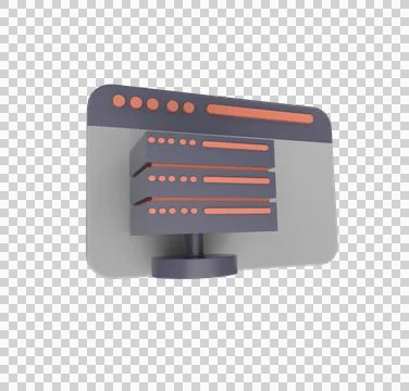 Minimal 3d Illustration Web UI-UX design, web development concept. Web design Stock Illustration