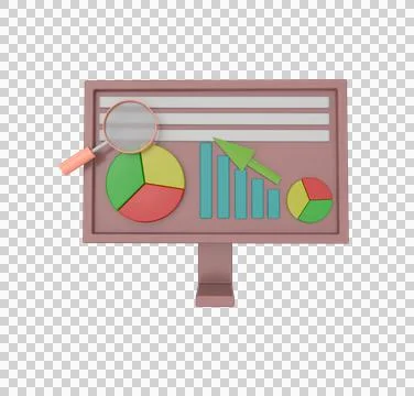 Minimal 3d Illustration Web UI-UX design, web page concept. Web design, compu Stock Illustration