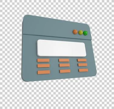 Minimal 3d Illustration Web UI or UX design, web page concept. Web design, co Illustrazione stock