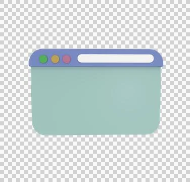Minimal 3d Illustration Web UI or UX design, web page concept. Web design, co Stock Illustration