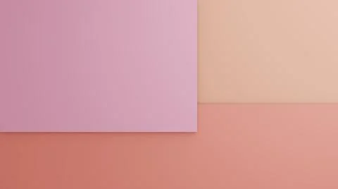 Minimal 3D illustrations formed by layers of different colors Stock Illustration
