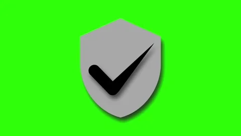 Minimal 3d Shield icon with a check mark animation, symbolizing security an.. Stock Footage 304698983