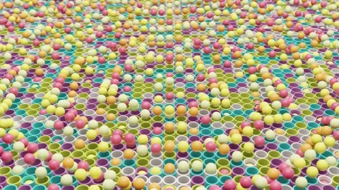 Minimal abstract 3D render with geometric objects, clean digital composition Stock Footage 339634252