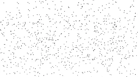 Minimal abstract animation with randomly moving black particles and chaotic dot  Vídeo Stock 335801705