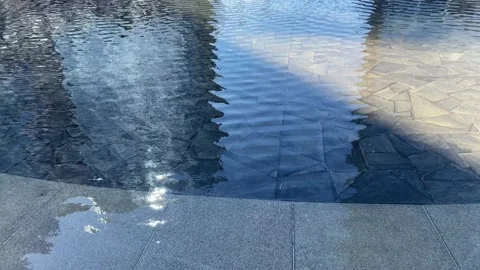 Minimal abstract architectural reflections on water Stock Footage 220718707