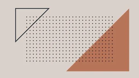 Minimal Abstract Artwork with Triangular Forms Illustrazione stock