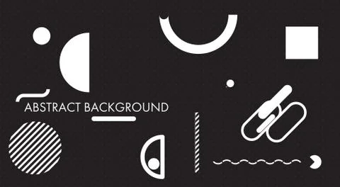 Minimal abstract background black and white Illustrazione stock