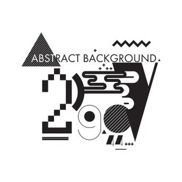 Minimal abstract background black and white Illustrazione stock