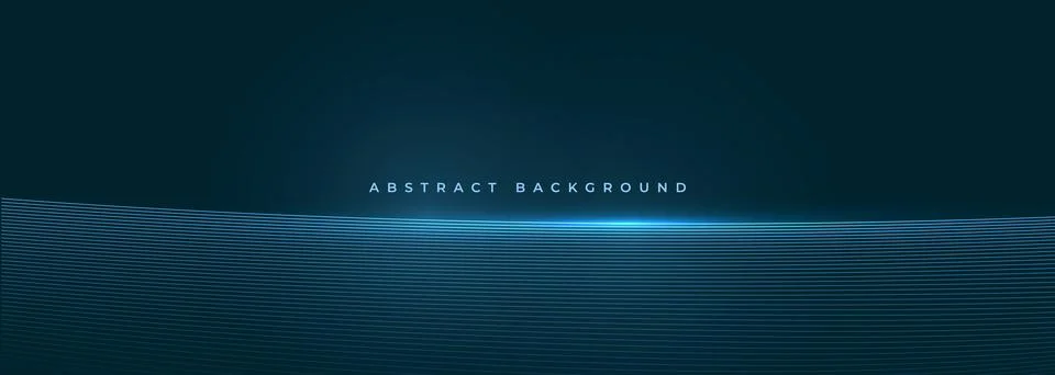Minimal abstract background with clean blue horizontal wave lines and subtle Stock Illustration