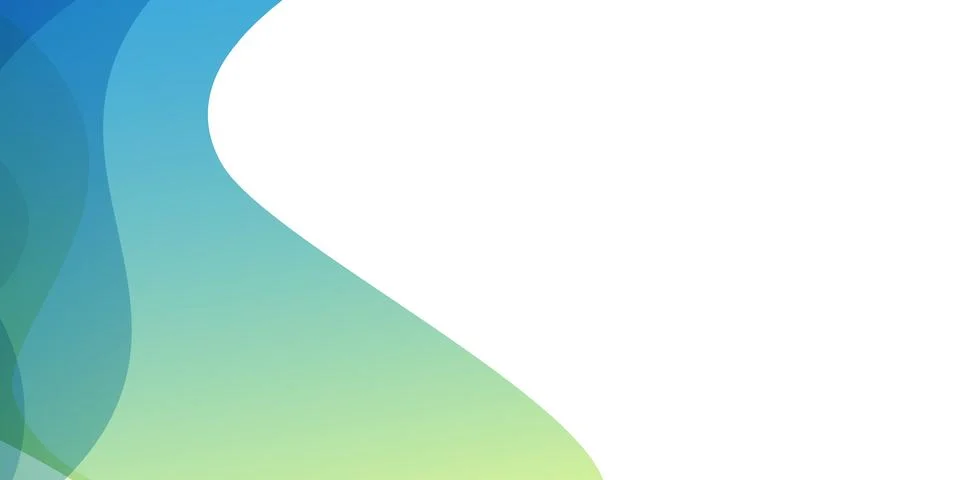 Minimal abstract background design with overlapping translucent colorful wa.. Stock Illustration