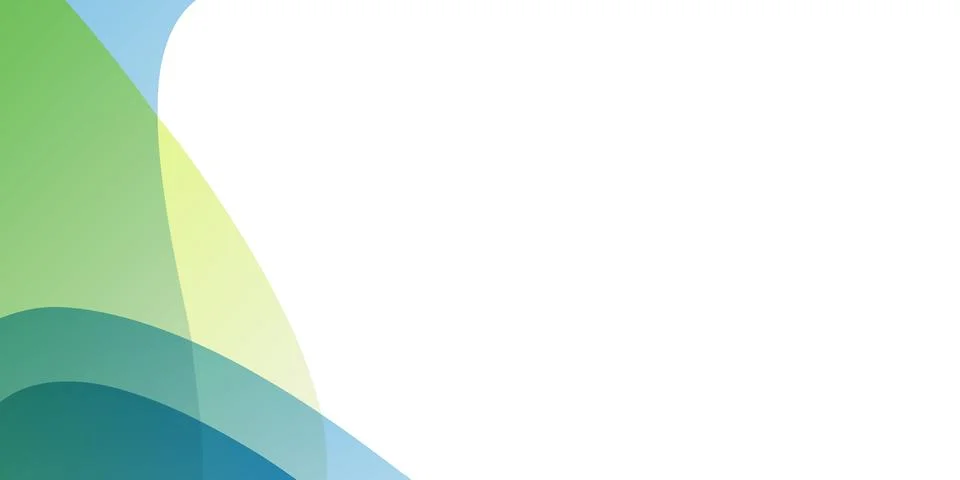 Minimal abstract background design with overlapping translucent colorful wa.. Stock Illustration