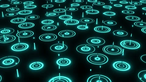 Minimal Abstract Background With Digital Rain Effect Stock Footage 192749888