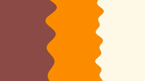 Minimal abstract background features brown orange and cream organic vertical Stock-Illustration