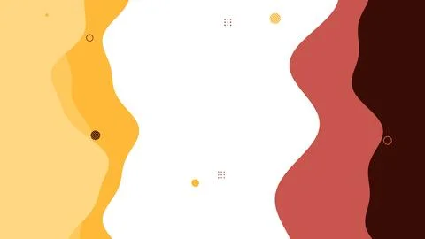 Minimal abstract background features cream space between golden yellow and deep Stock Illustration