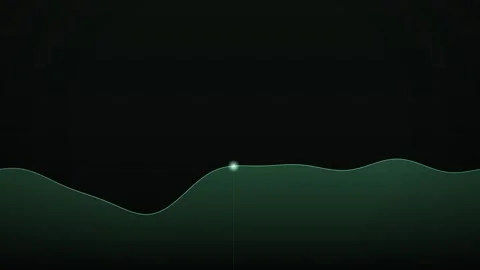 A minimal abstract background featuring a soft glowing point atop a smooth .. Stock Footage 346723369