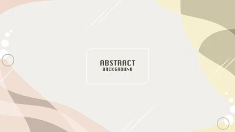 Minimal abstract background featuring soft beige, blush, cream, and olive geomet Stock Illustration