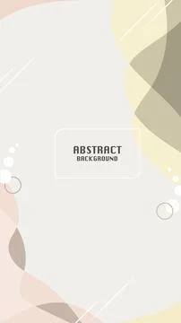 Minimal abstract background featuring soft beige, blush, cream, and olive geomet Stock Illustration